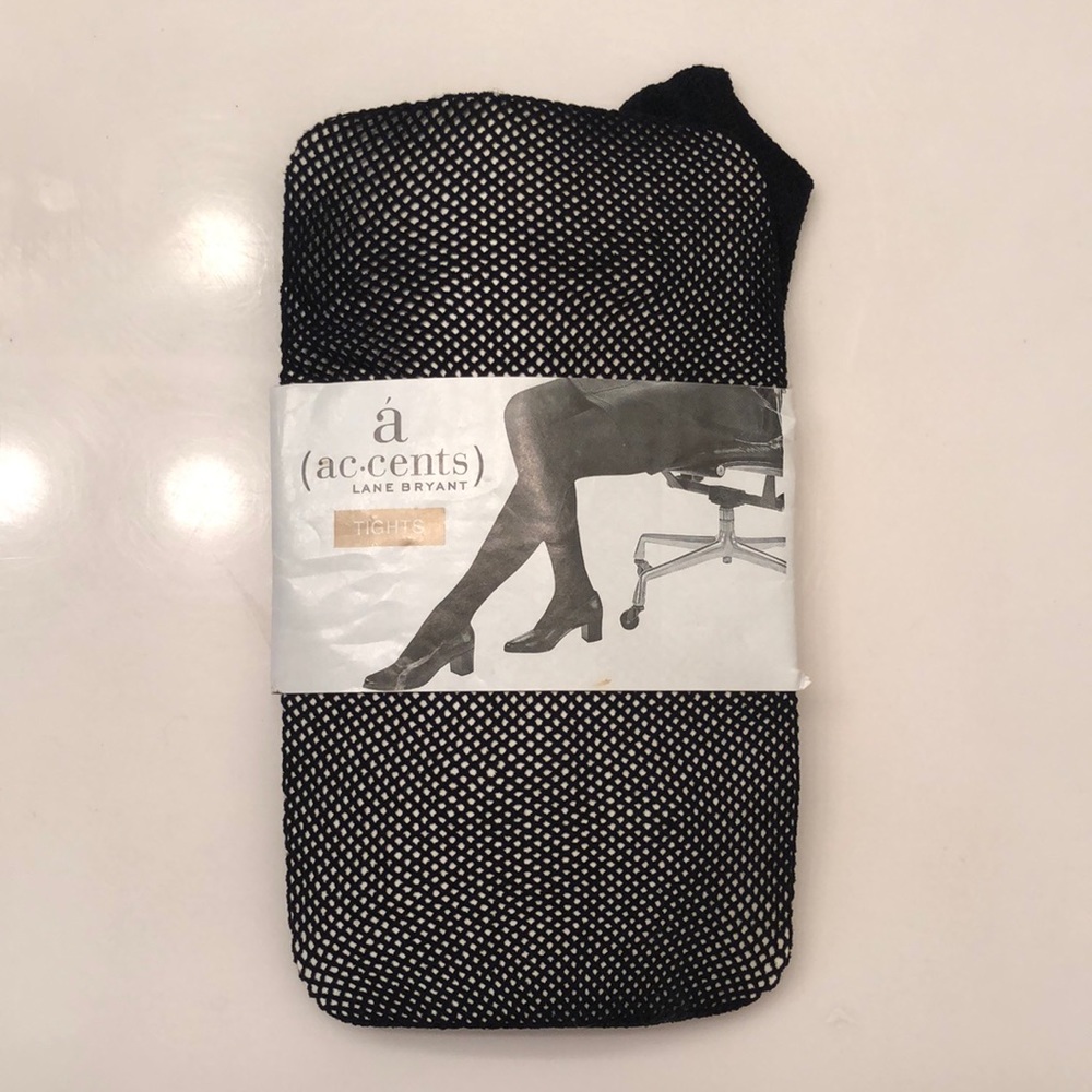 😎Lane Bryant Plus Size Black Fishnet Tights!! Goes with Torrid styles!!😎